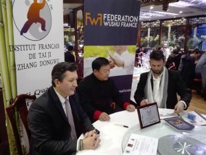 Cérémonie de partenariat entre L'IFTJZD de Maître Zhang Dongwu et la FWF