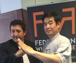 FWF - Fédération Wushu France est avec Aijun Zhang et Hervé Baudoux.