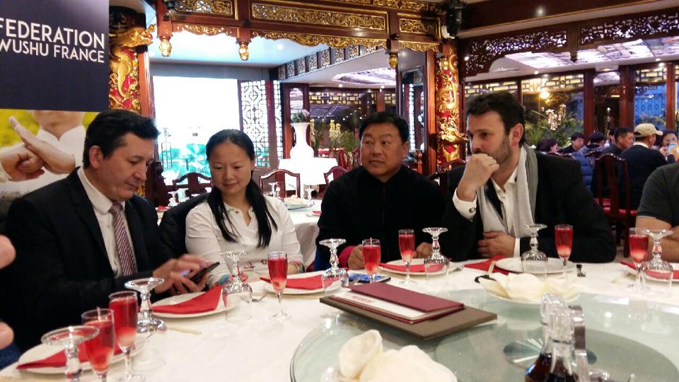 La Cérémonie de Partenariat entre l'institut Français de Taiji de Maître Zhang D...